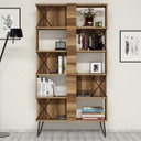 Chic Home Elmer kirjahylly 90x22xK167 cm, ruskea