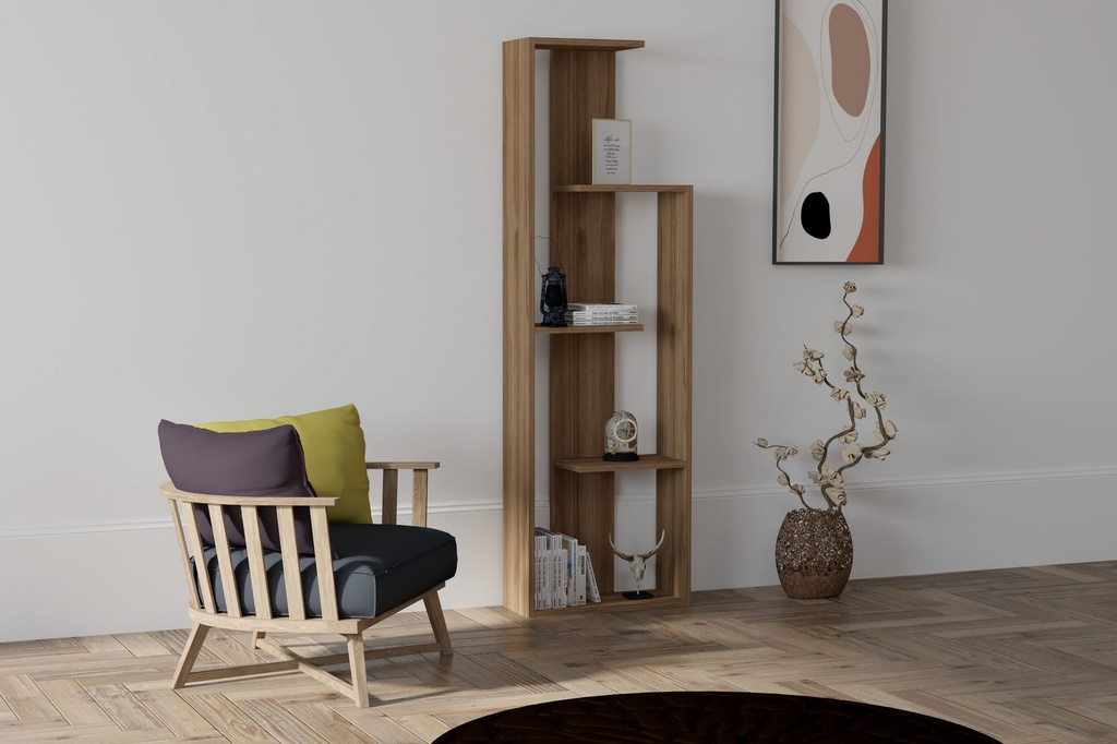 Chic Home Warma hyllykkö 50x20xK160 cm, tummanruskea
