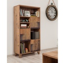 Chic Home Marianna kirjahylly 80x36xK155 cm, ruskea/musta