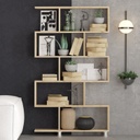 Chic Home Jarno kirjahylly 90x20xK156 cm, vaaleanruskea
