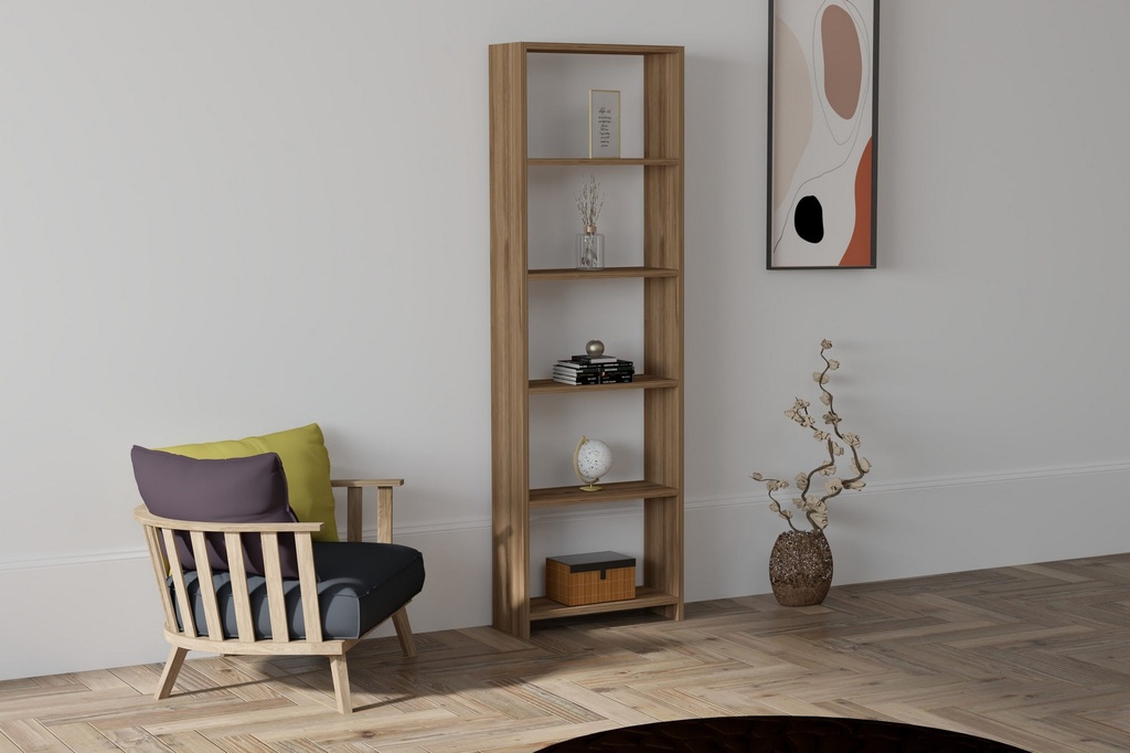 Chic Home Teijo kirjahylly 50x20xK160 cm, ruskea