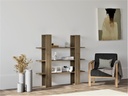 Chic Home Alvar kirjahylly 120x23xK120 cm, tummanruskea