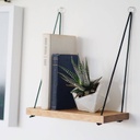 Chic Home Alpo seinähylly 40x13xK50 cm, vaaleanruskea