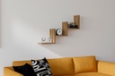 Chic Home Miisa seinähylly 90x20xK60 cm, ruskea