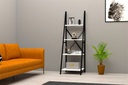Chic Home Pipsa hyllykkö 50x44xK150 cm, valkoinen/musta
