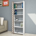 Chic Home Hannes kirjahylly 65x24xK170 cm, valkoinen