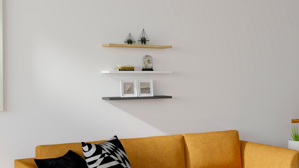 Chic Home Panu seinähyllyt L60xS14 cm 3 kpl, moniväri