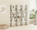 Chic Home Santeri kirjahylly 160x26xK160 cm, valkoinen/musta