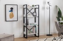 Chic Home Artturi kirjahylly 63x32xK150 cm, valkoinen