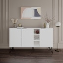 Chic Home Kalle senkki 142x36xK83 cm, valkoinen