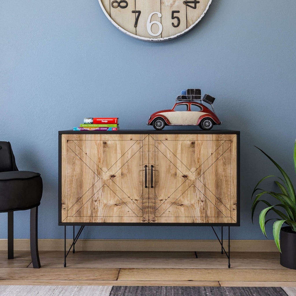 Chic Home Jasper senkki 100x40xK77 cm, harmaa/ruskea