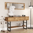 Chic Home Nikolas senkki 139 cm + peili, ruskea