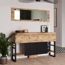 Chic Home Nikolai senkki 139 cm + peili, ruskea