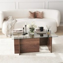 Chic Home Ensi sohvapöytä 105x65xK40 cm, tummanruskea