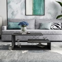 Chic Home Anne sohvapöytä 100x50xK40 cm, antrasiitti/musta