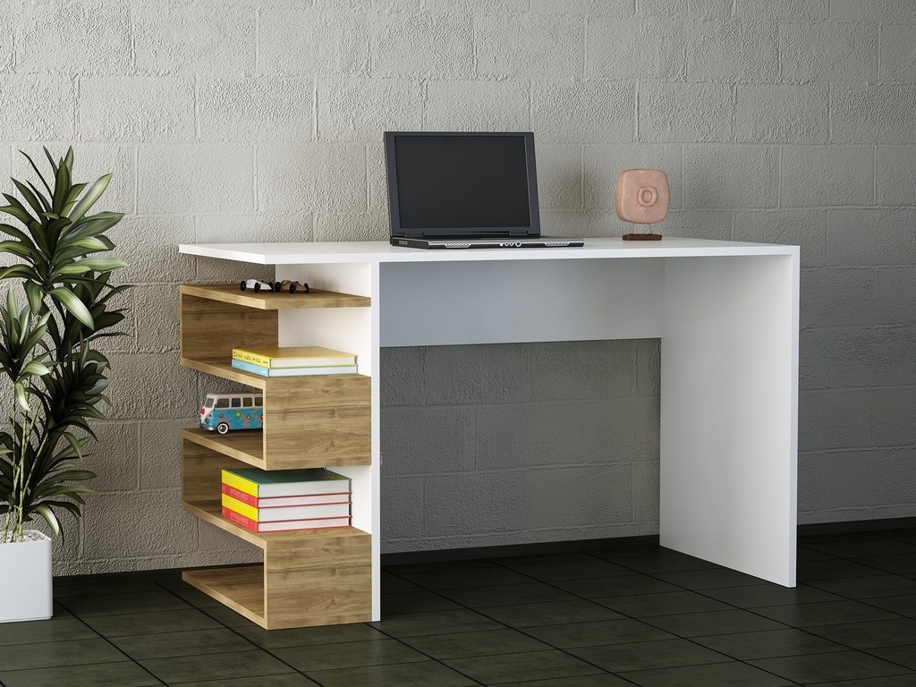 Chic Home Selene työpöytä 120x60xK75 cm , valkoinen/beige