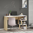 Chic Home Ensio työpöytä 110x50xK73 cm, valkoinen/ruskea