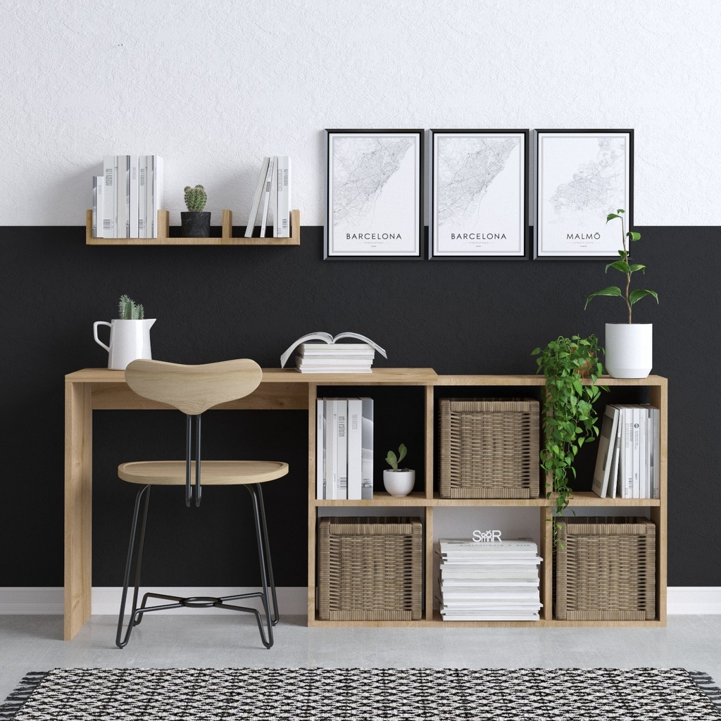 Chic Home Teo työpöytä 74x45xK145 cm, vaaleanruskea