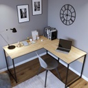 Chic Home Kauko kulmatyöpöytä 160x60xK72 cm, vaaleanruskea
