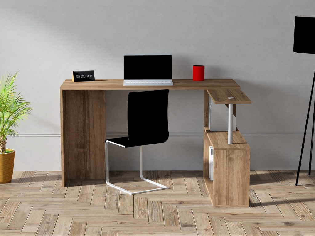 Chic Home Eemeli työpöytä 130x50xK74 cm, ruskea