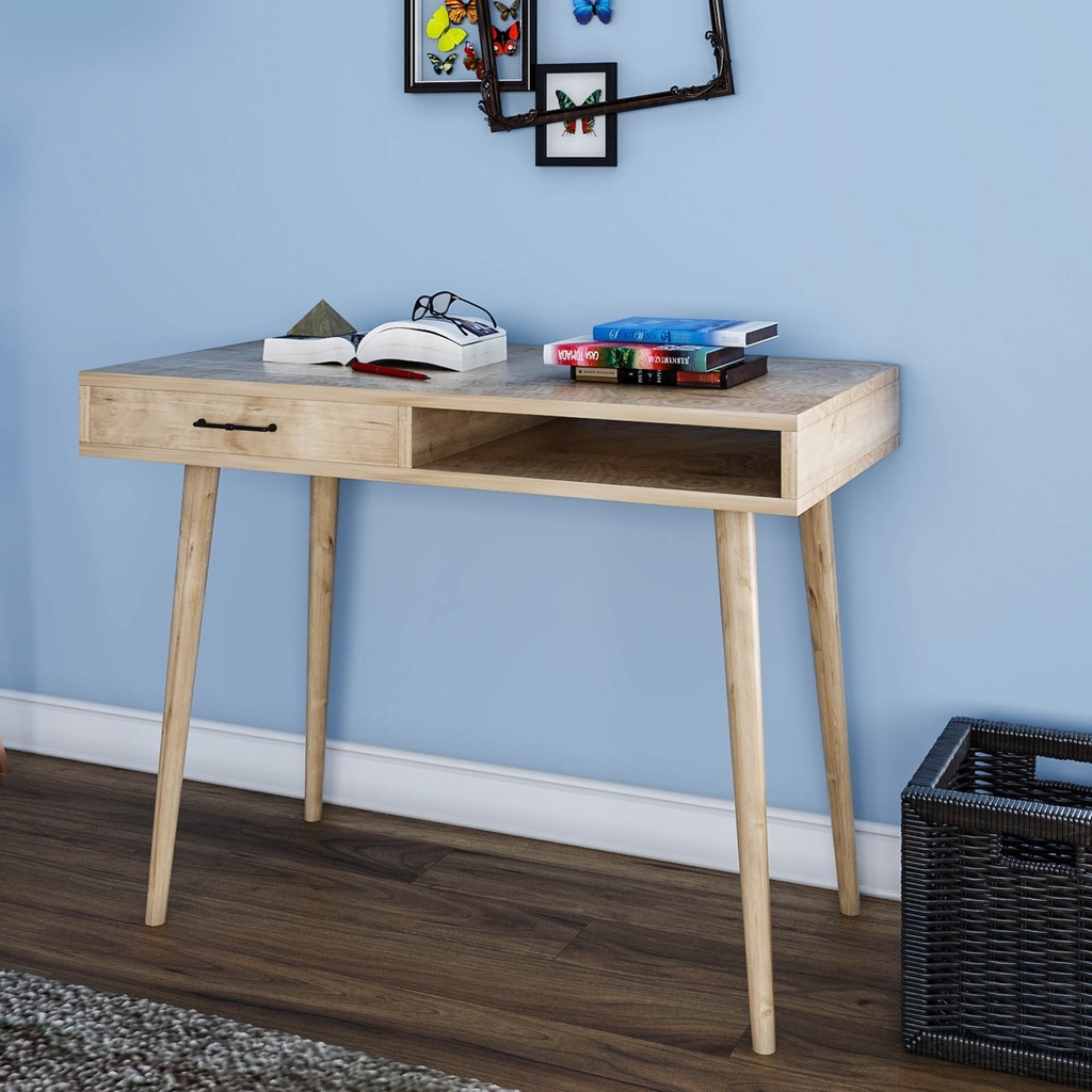 Chic Home Kaarlos työpöytä 105x55xK79 cm, vaaleanruskea
