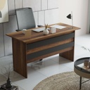 Chic Home Valma työpöytä 140x60xK74 cm, tummanruskea/antrasiitti