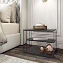 Chic Home Liivia sivupöytä 50x34xK40 cm, antrasiitti/musta