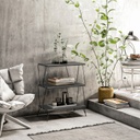 Chic Home Raine sivupöytä 48x31xK75 cm, antrasiitti