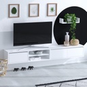 Chic Home Anton TV-taso 180 cm + seinähylly, valkoinen