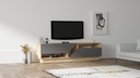 Chic Home Aappo TV-taso 160 cm, vaaleanruskea/antrasiitti