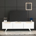 Chic Home Pirkko TV-taso 150 cm, valkoinen/beige