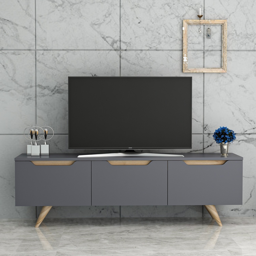 Chic Home Pirkko TV-taso 150 cm, antrasiitti/beige
