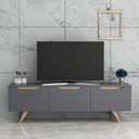 Chic Home Pirkko TV-taso 150 cm, antrasiitti/beige