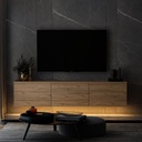 Chic Home Niilo TV-taso 160 cm, vaaleanruskea