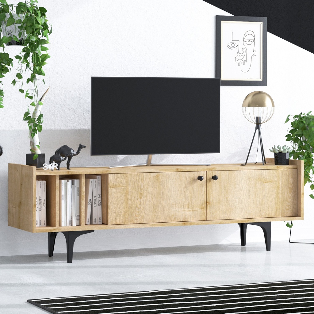 Chic Home Norma TV-taso 150 cm, beige/musta