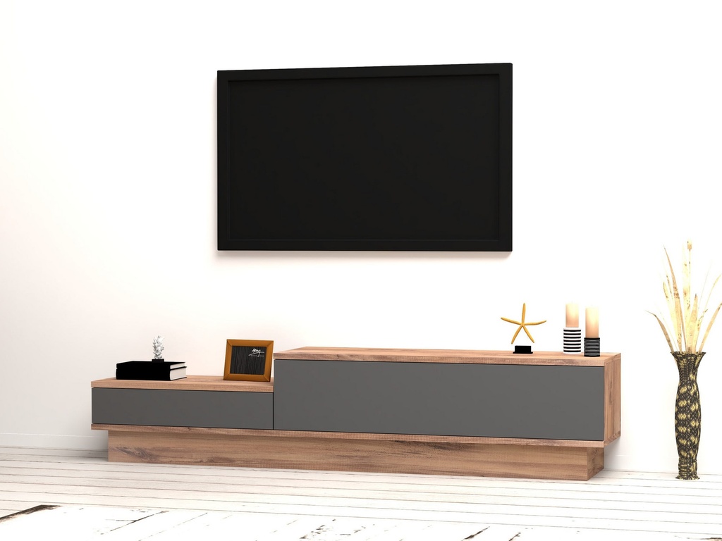 Chic Home Ale TV-taso 160 cm, antrasiitti/ruskea