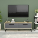 Chic Home Milena TV-taso 120 cm, vaaleanbeige/antrasiitti