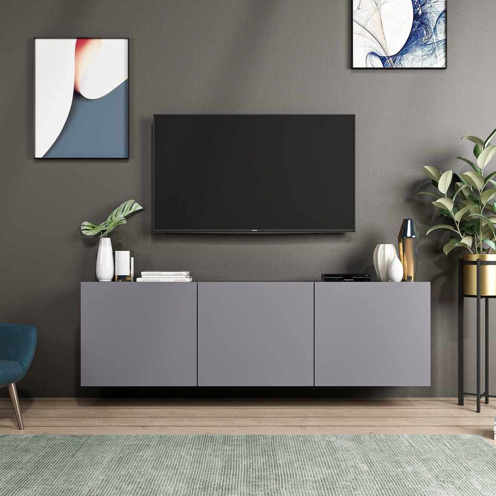 Chic Home Saku TV-taso 150 cm, antrasiitti