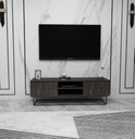 Chic Home Essi TV-taso 140 cm, tummanruskea/musta