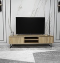 Chic Home Essi TV-taso 180 cm, vaaleanruskea/musta