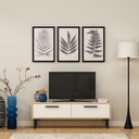 Chic Home Niklas TV-taso 120 cm, vaaleanruskea/valkoinen