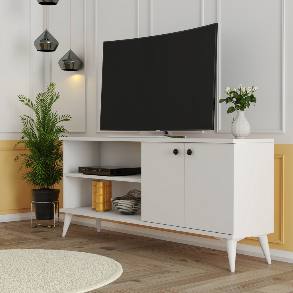 Chic Home Elmeri TV-taso 138 cm, valkoinen