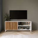 Chic Home Henri TV-taso 150 cm, valkoinen/ruskea