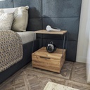 Chic Home Tessa yöpöytä 42x41xK52 cm, beige/musta