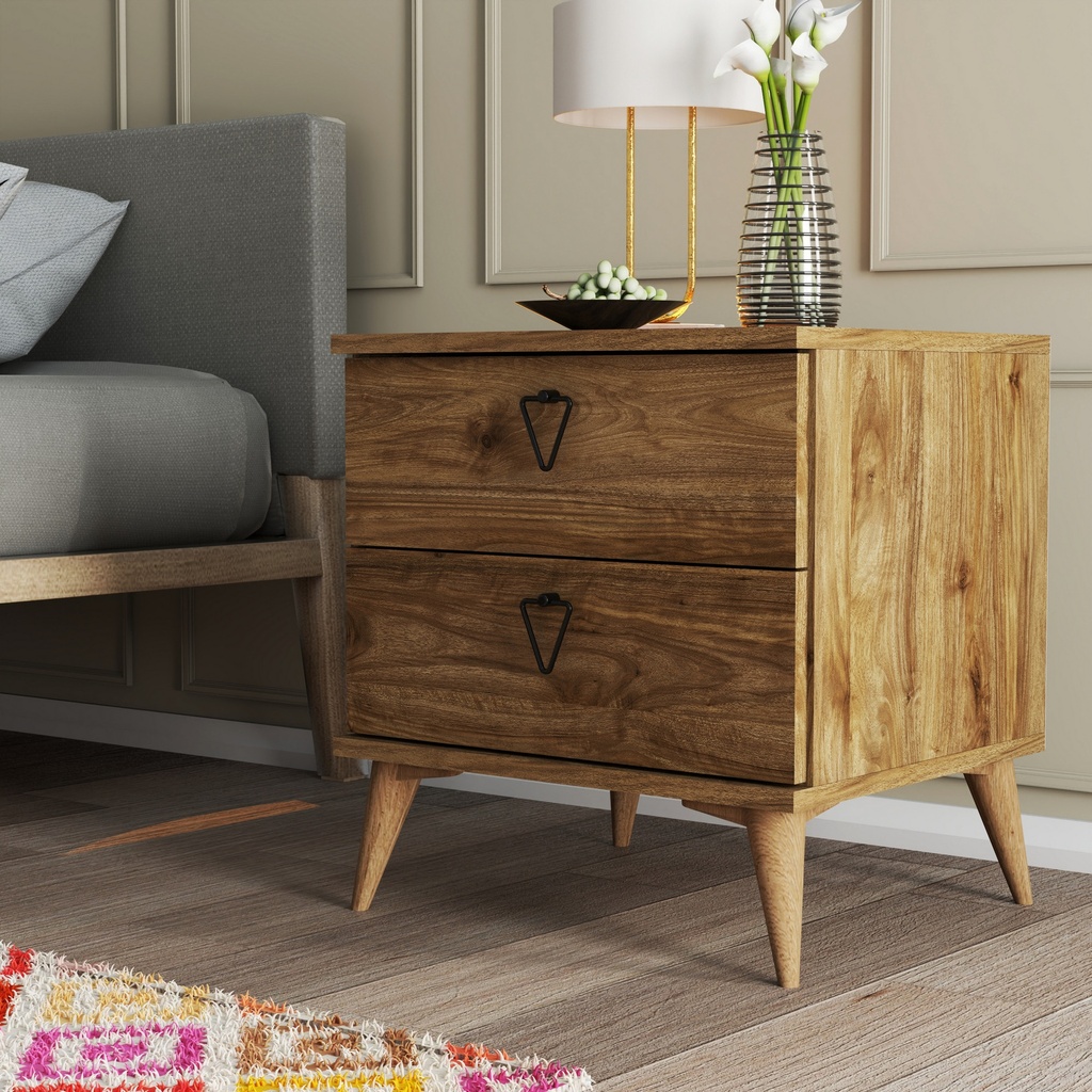 Chic Home Veera yöpöytä L52xS45xK55 cm, tummanruskea