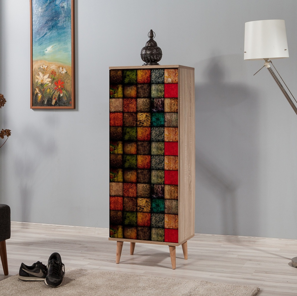 Chic Home Fia D kenkäkaappi 50x38xK135 cm, moniväri