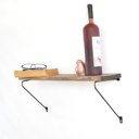 Chic Home Werna seinähylly 60x14xK20 cm, ruskea/musta
