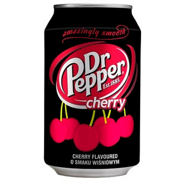 Dr Pepper Cherry virvoitusjuoma 330ml POISTUVA PANTITON