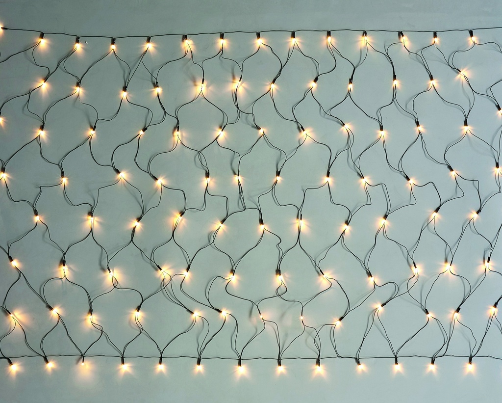 Decora valoverkko 3x3m, 192 LED lämmin, vihreä johto XC669