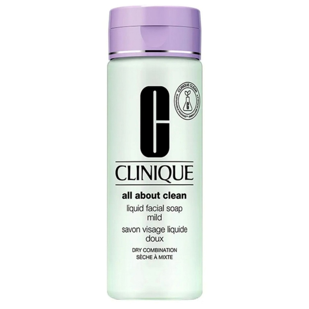 Clinique All About Clean kasvosaippua kuivalle sekaiholle 200 ml